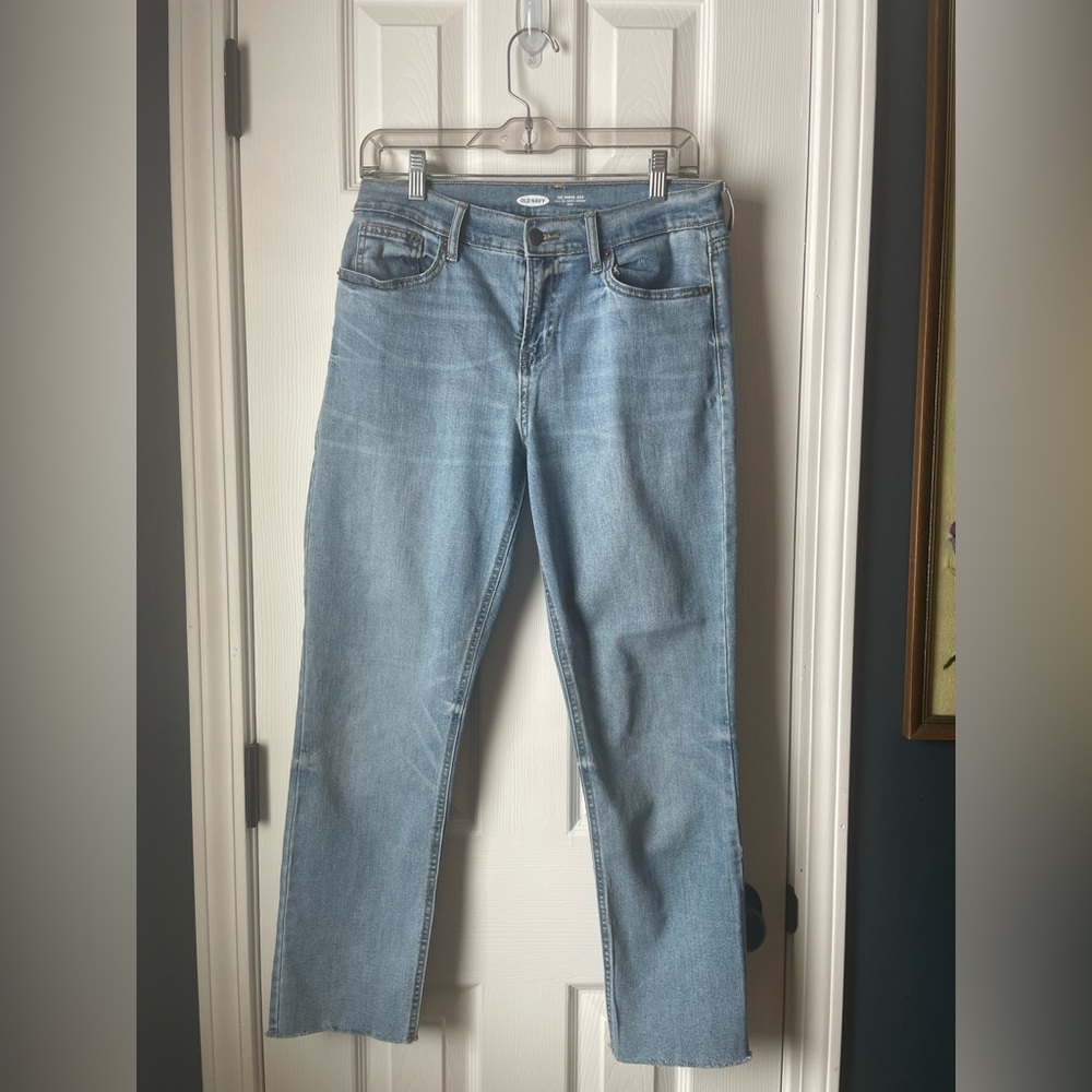Old Navy Women's Light Blue Straight Leg Jeans